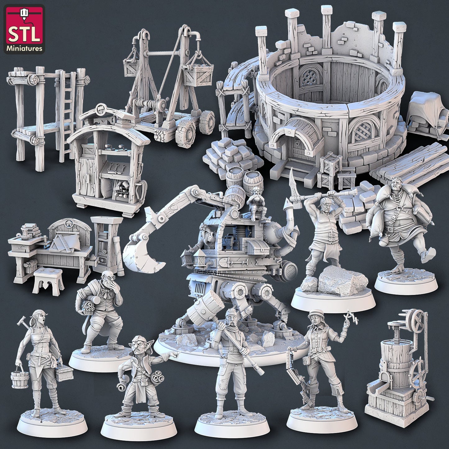 Constructers Set Vol 1 by STL Miniatures