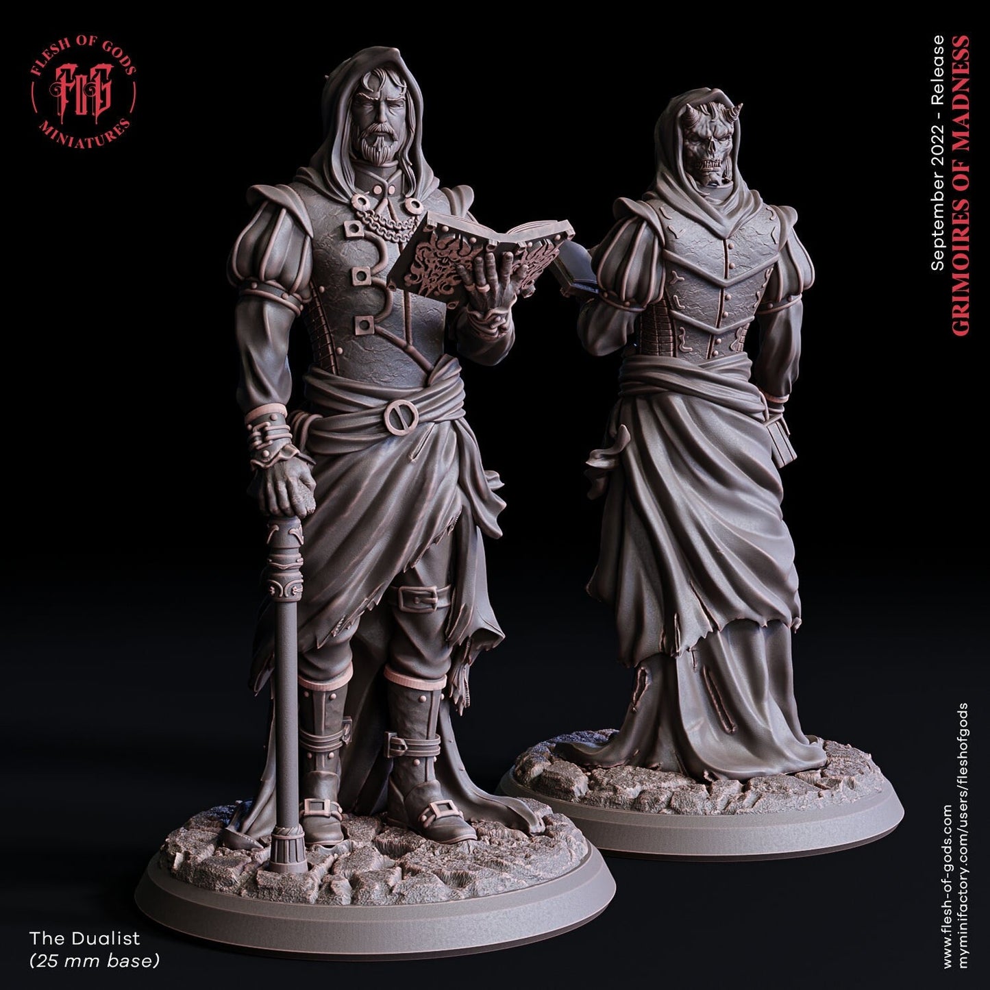 The Dualist from "Grimoires of Madness" by Flesh of Gods Miniatures