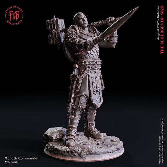 Goliath Commander from "Scourges of War " by Flesh of Gods Miniatures