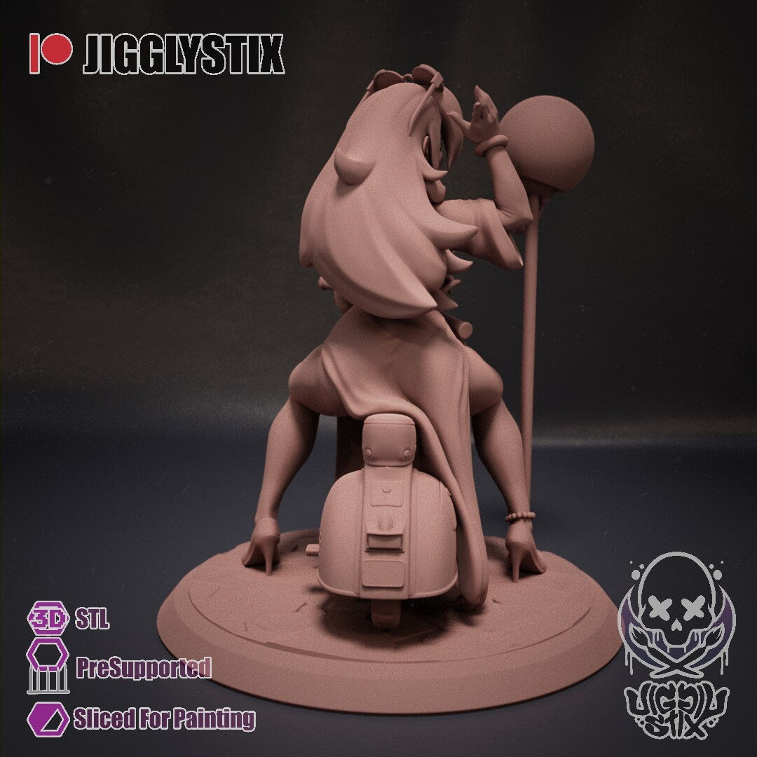 Vespa Rosalina Model Kit Statue from Jigglystix Pin-Up Factory