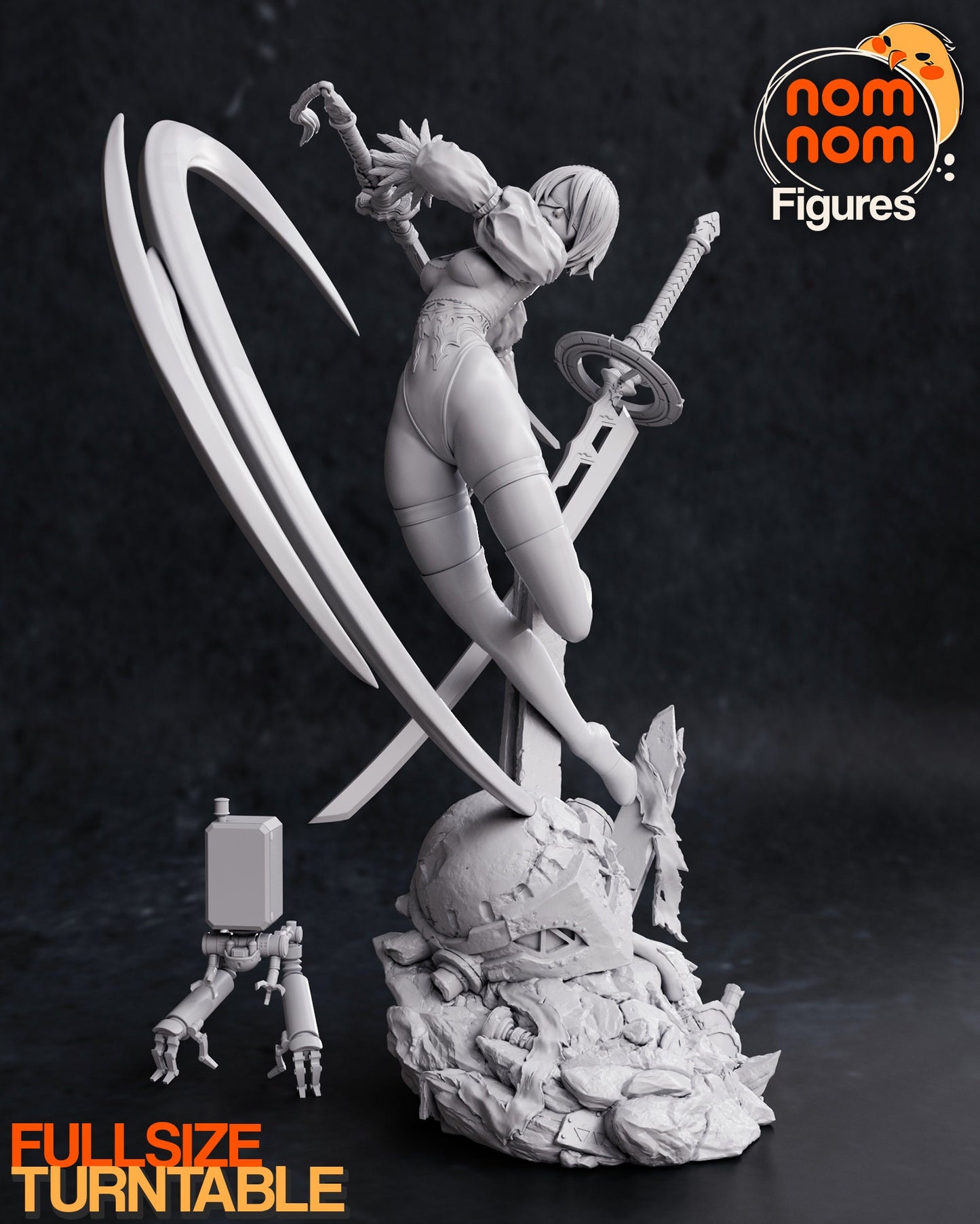 Female Combat Android Statue Model Kit by Nomnom Figures