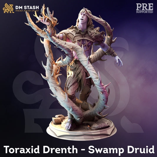 Toraxid Swamp Druid from "Drow of the Deep" by DM Stash Miniatures