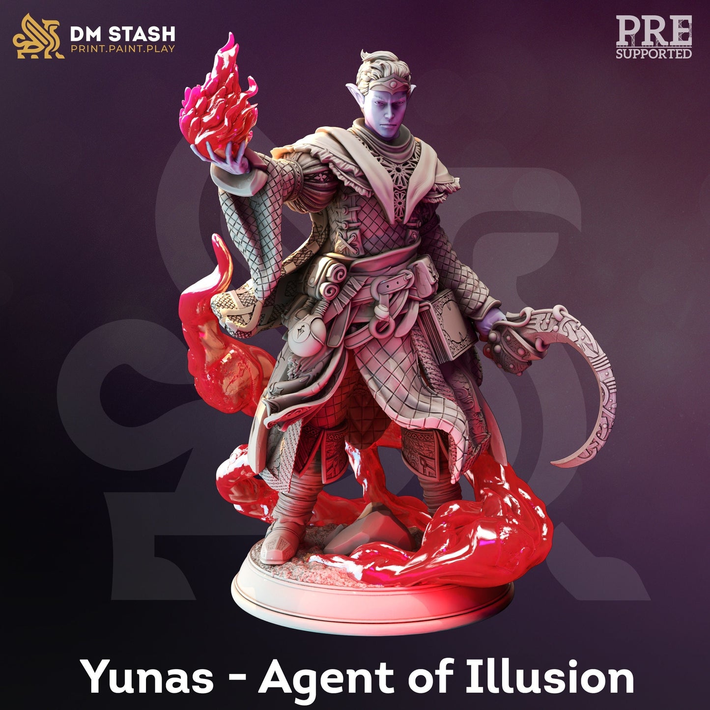 Yunas Agent of Illusion from "Drow of the Deep" by DM Stash Miniatures