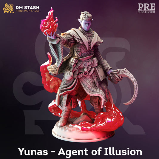 Yunas Agent of Illusion from "Drow of the Deep" by DM Stash Miniatures