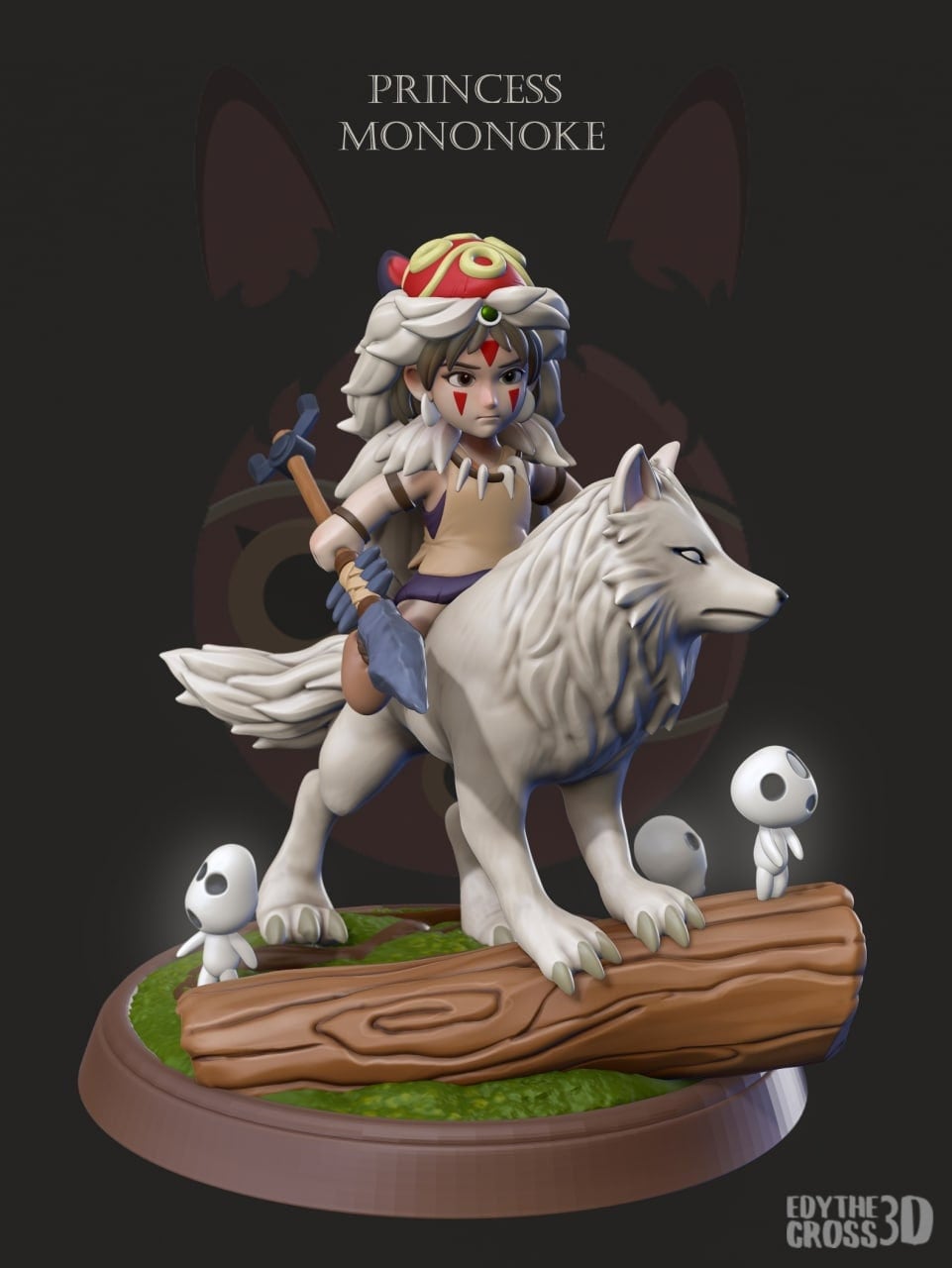 Chibi Wolf Queen Statue Model Kit by Nomnom Figures