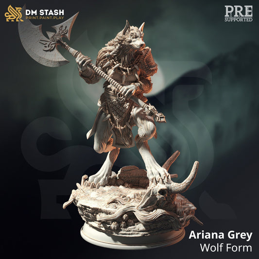 Ariana Grey Werewolf Queen from "Call of the Moon" by DM Stash Miniatures