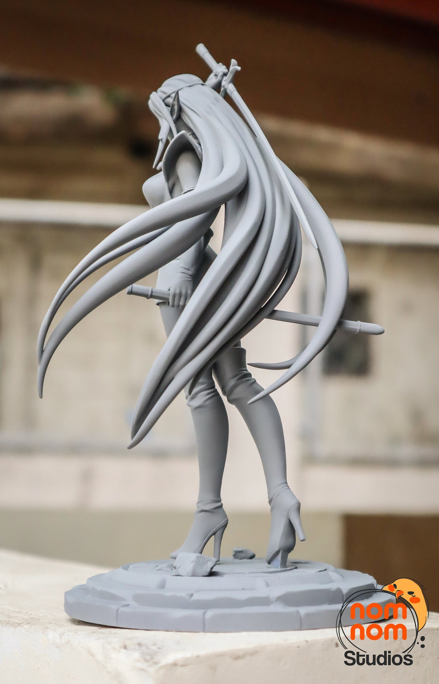 Dark Elf Warrior Model Kit Statue by Nomnom Figures