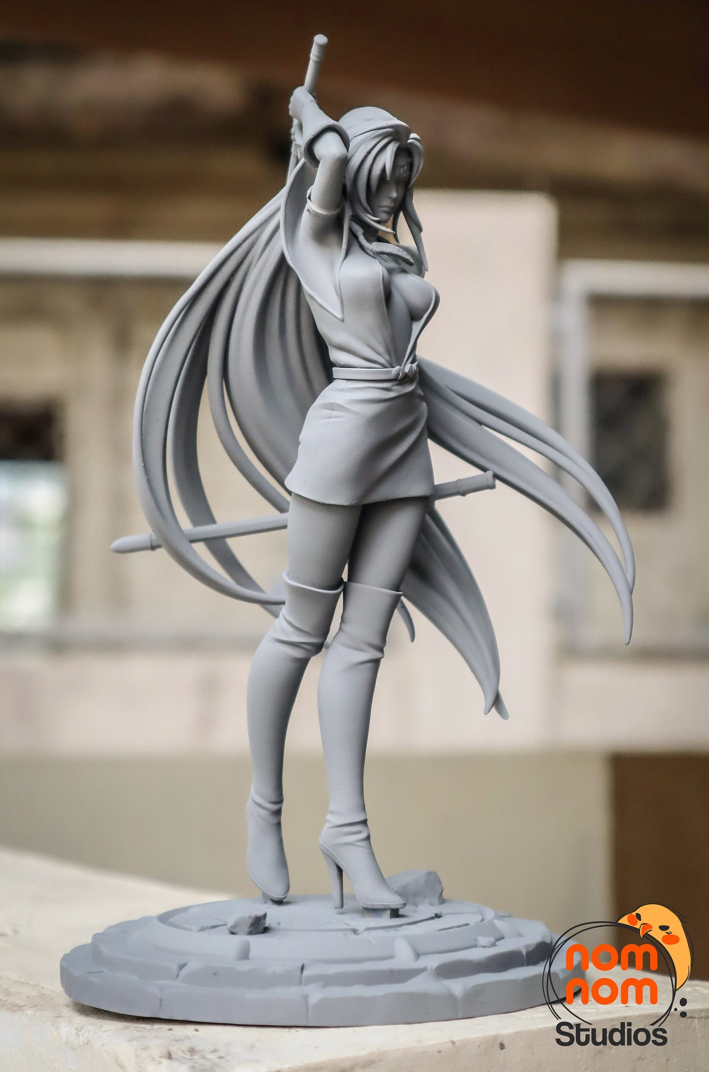 Dark Elf Warrior Model Kit Statue by Nomnom Figures