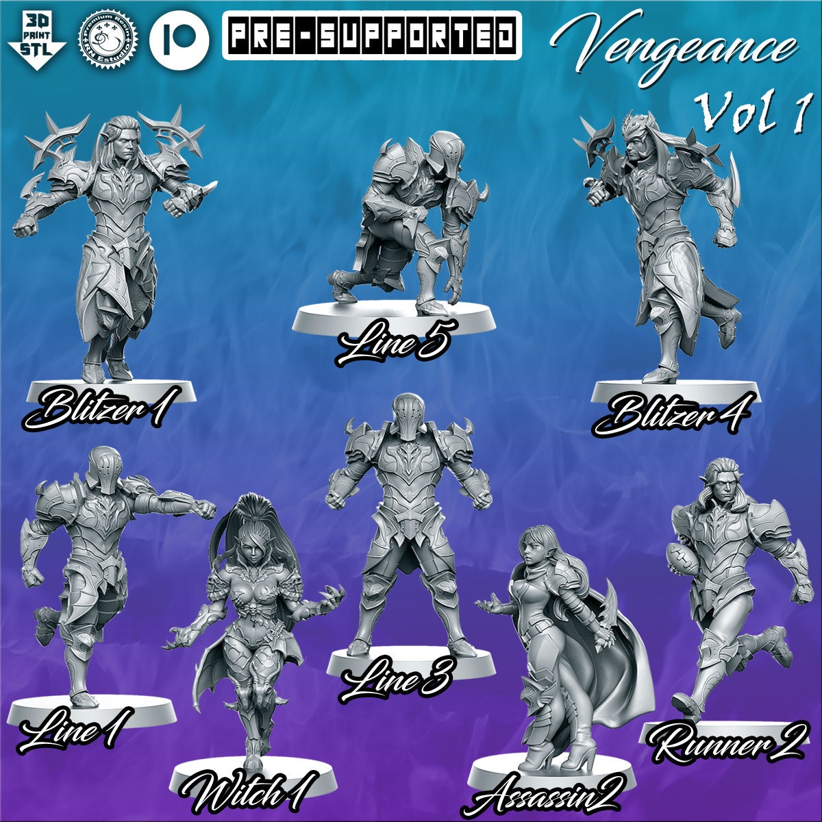 Vengeance Team Vol. 1 from Mythbowl by RN Estudio Miniatures