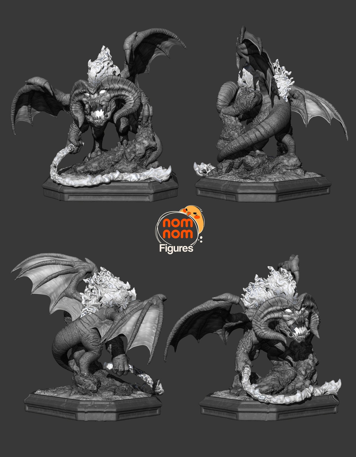 Chibi Durin's Bane Statue Model Kit by Nomnom Figures