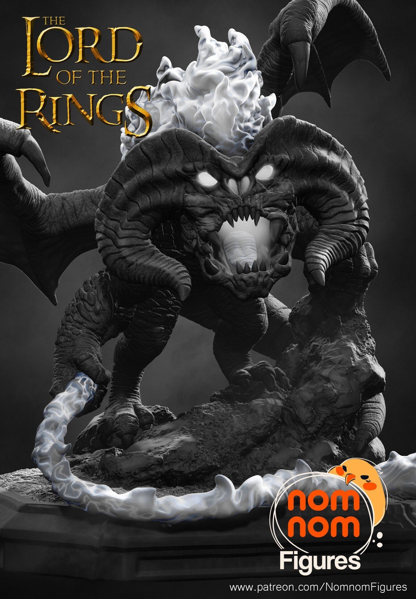 Chibi Durin's Bane Statue Model Kit by Nomnom Figures