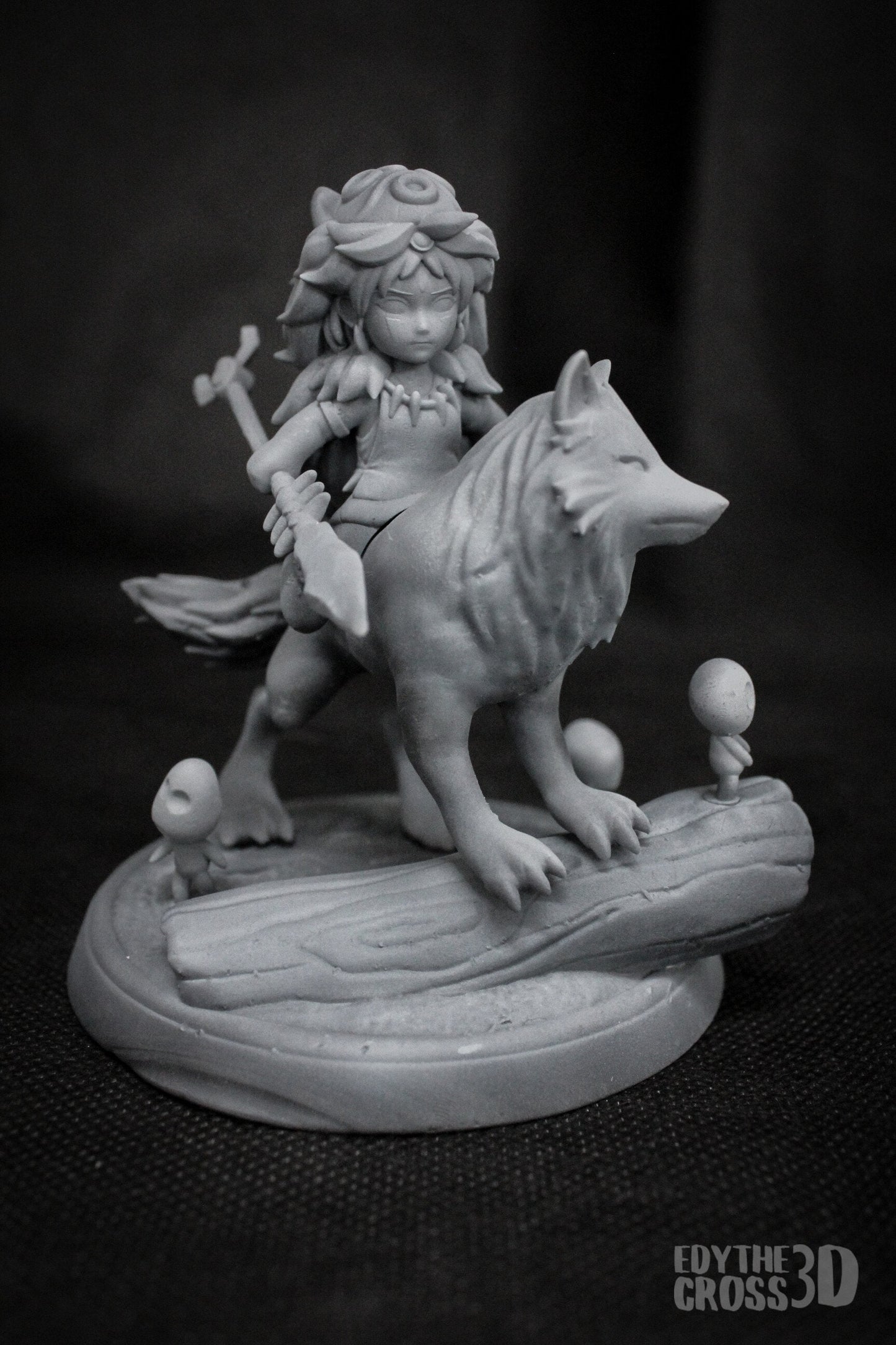 Chibi Wolf Queen Statue Model Kit by Nomnom Figures