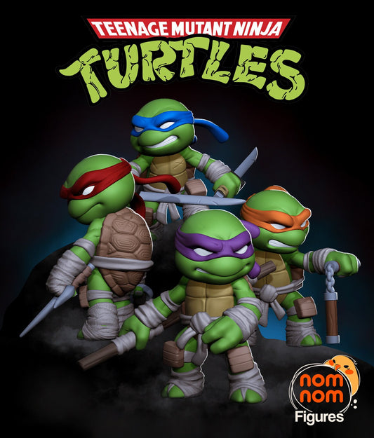 Chibi Ninja Turtles Statue Model Kit by Nomnom Figures