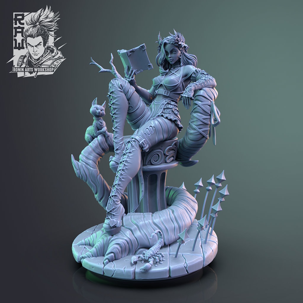 Rosine the Muse Pin Up Statue Model Kit By Ronin Arts Workshop