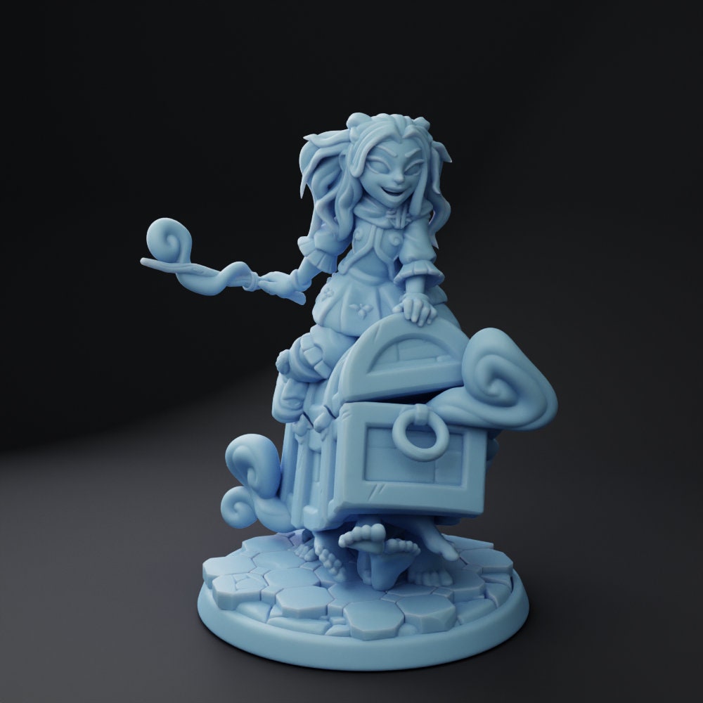 Quart Goblin Gnome Wizard by Twin Goddess Miniatures