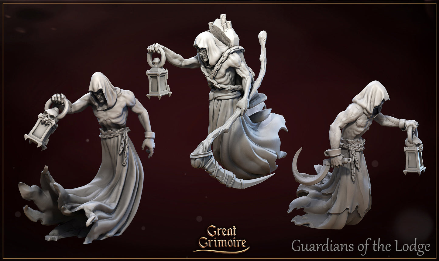 Guardians of the Lodge from "Lodge of the Dark Arts" by Great Grimoire Miniatures