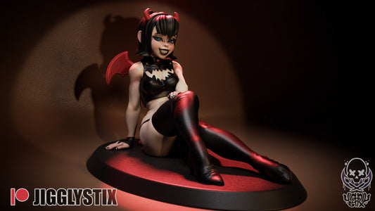 Mavis Goth Girl Statue Model Kit by Jigglystix Pin Up Factory