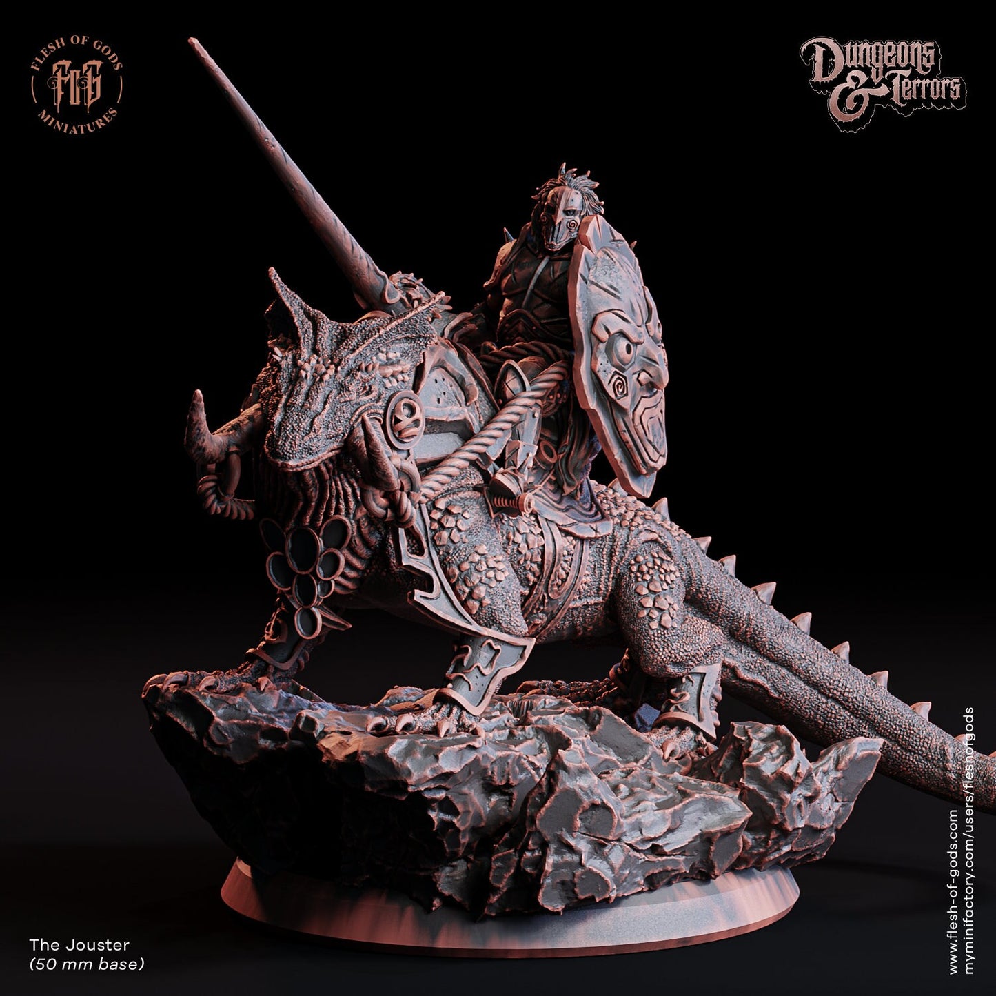 The Jouster from "Dungeons & Terrors" by Flesh of Gods Miniatures