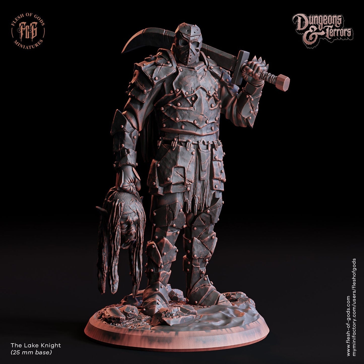 The Lake Knight from "Dungeons & Terrors"  by Flesh of Gods Miniatures