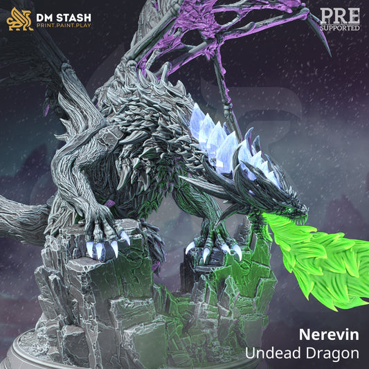 Nerevin Undead Dragon from "The Thawing Dead" by DM Stash Miniatures