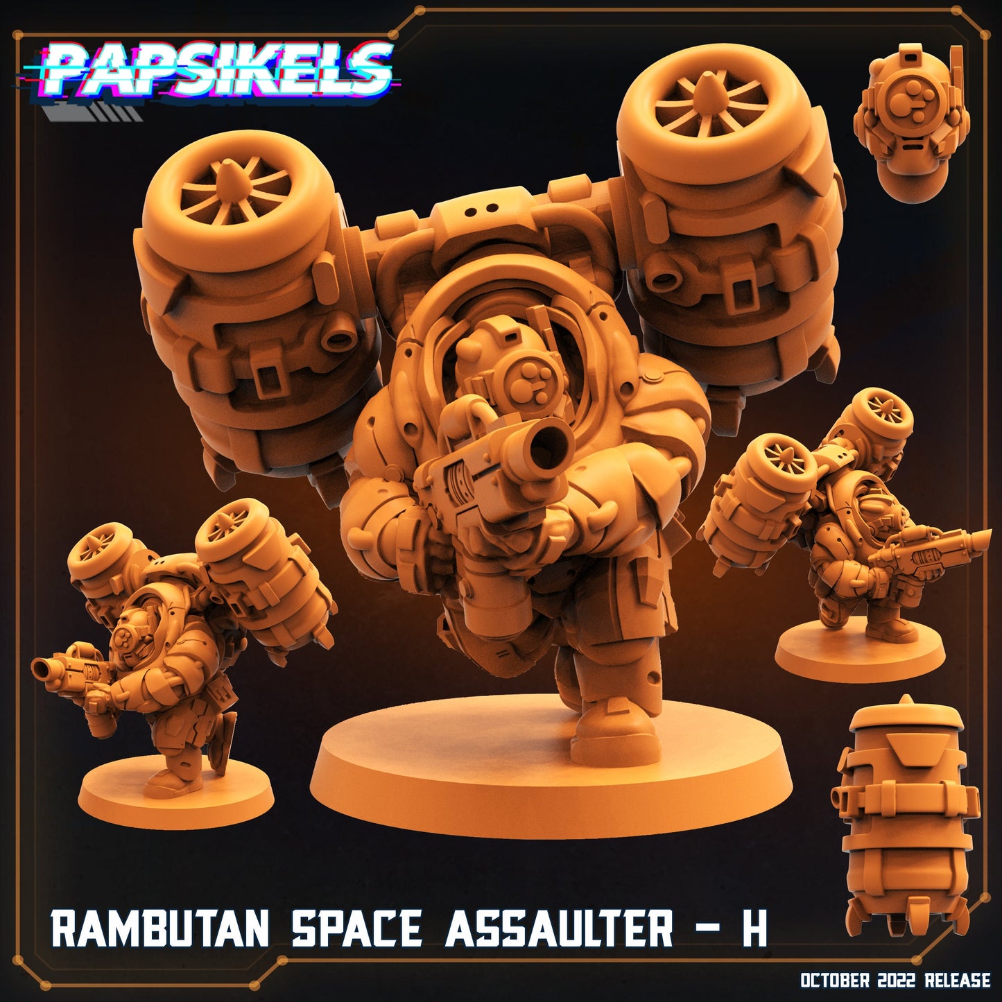 Dwarf Space Assaulters by Papsikels Miniatures