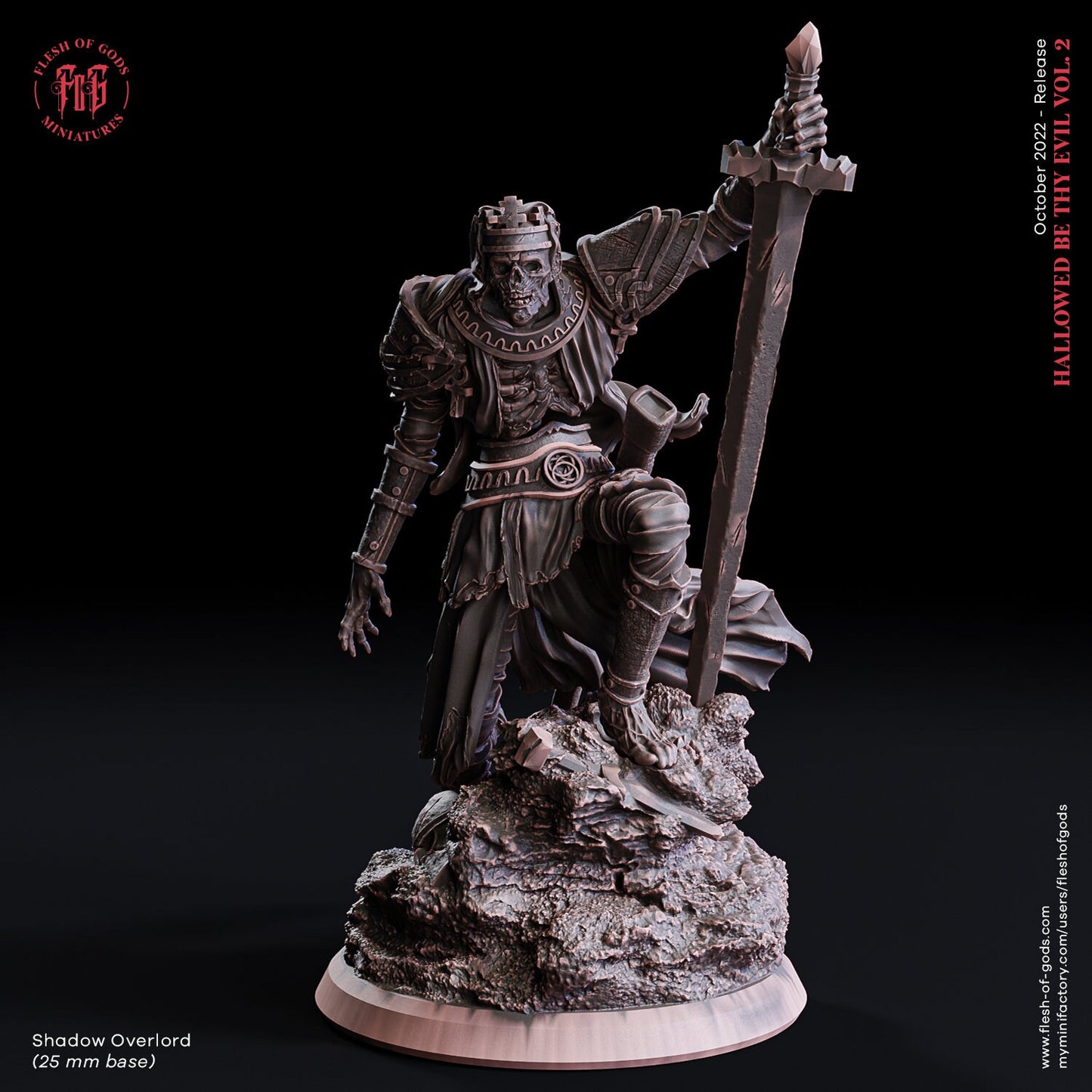 Shadow Overlord from "Hallowed be thy Evil 2" by Flesh of Gods Miniatures