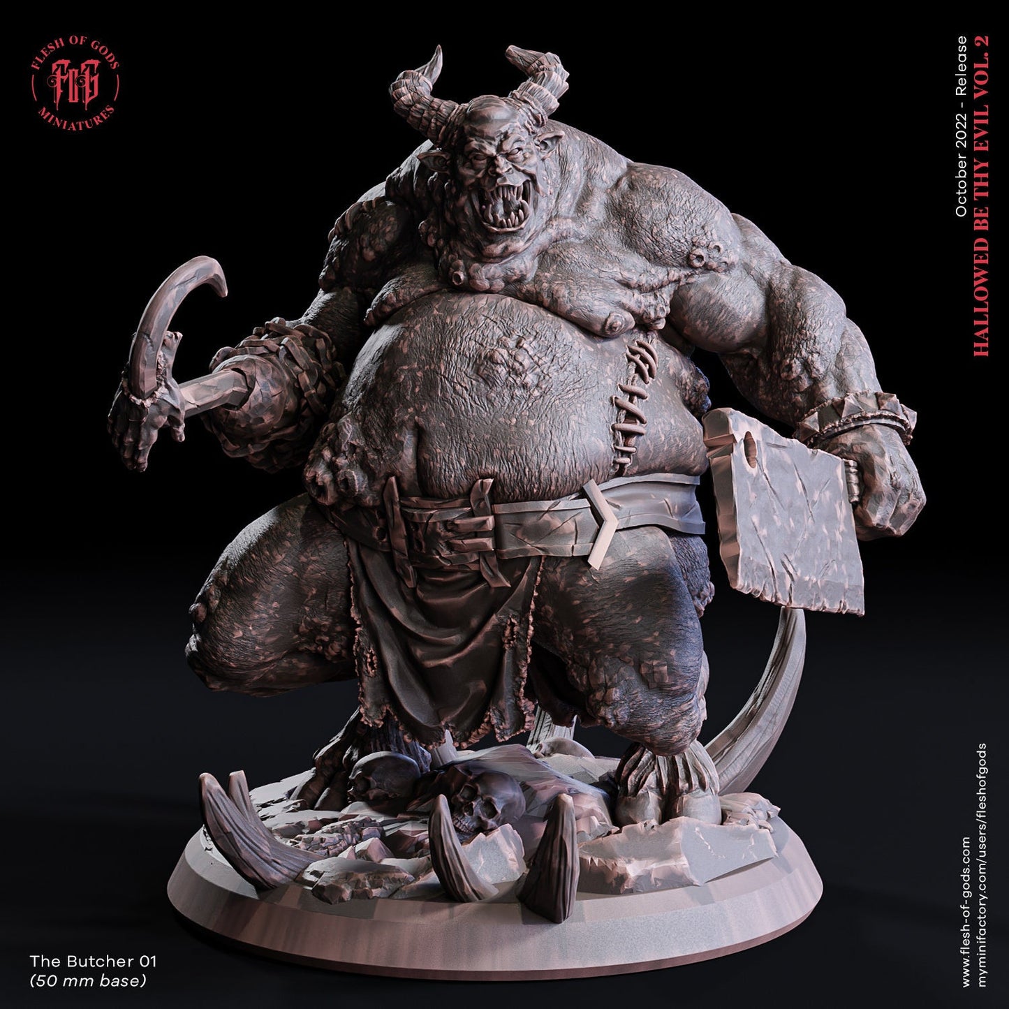 The Butcher from "Hallowed be thy Evil 2" by Flesh of Gods Miniatures