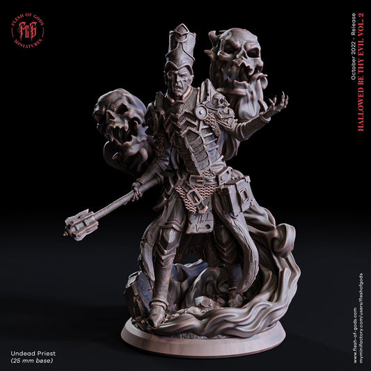 Undead Priest from "Hallowed be they Evil 2" by Flesh of Gods Miniatures