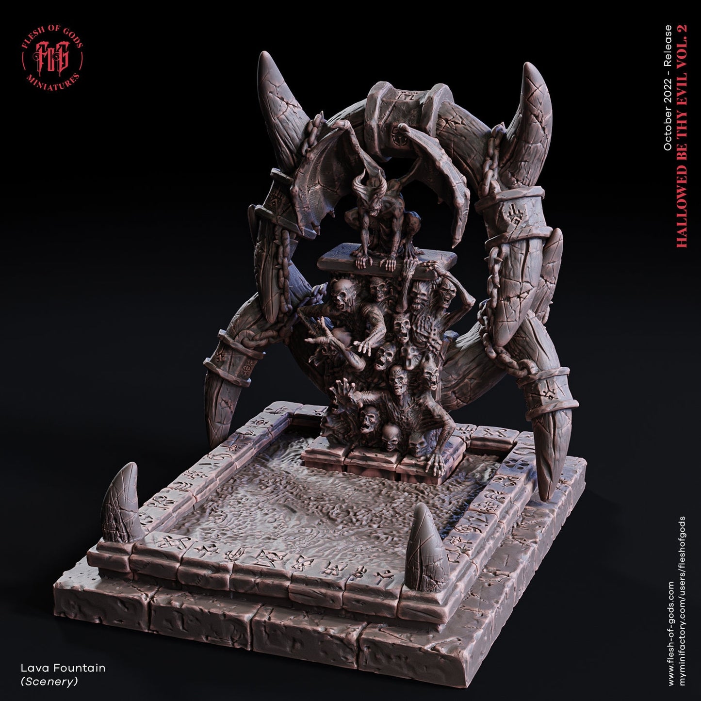 Scenery from "Hallowed be thy Evil 2" by Flesh of Gods Miniatures