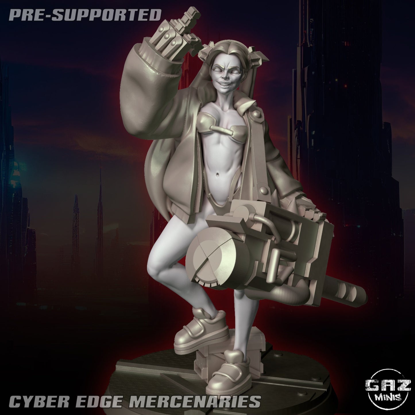 Cyber Edge Mercenaries by Gaz Pin Up Miniatures