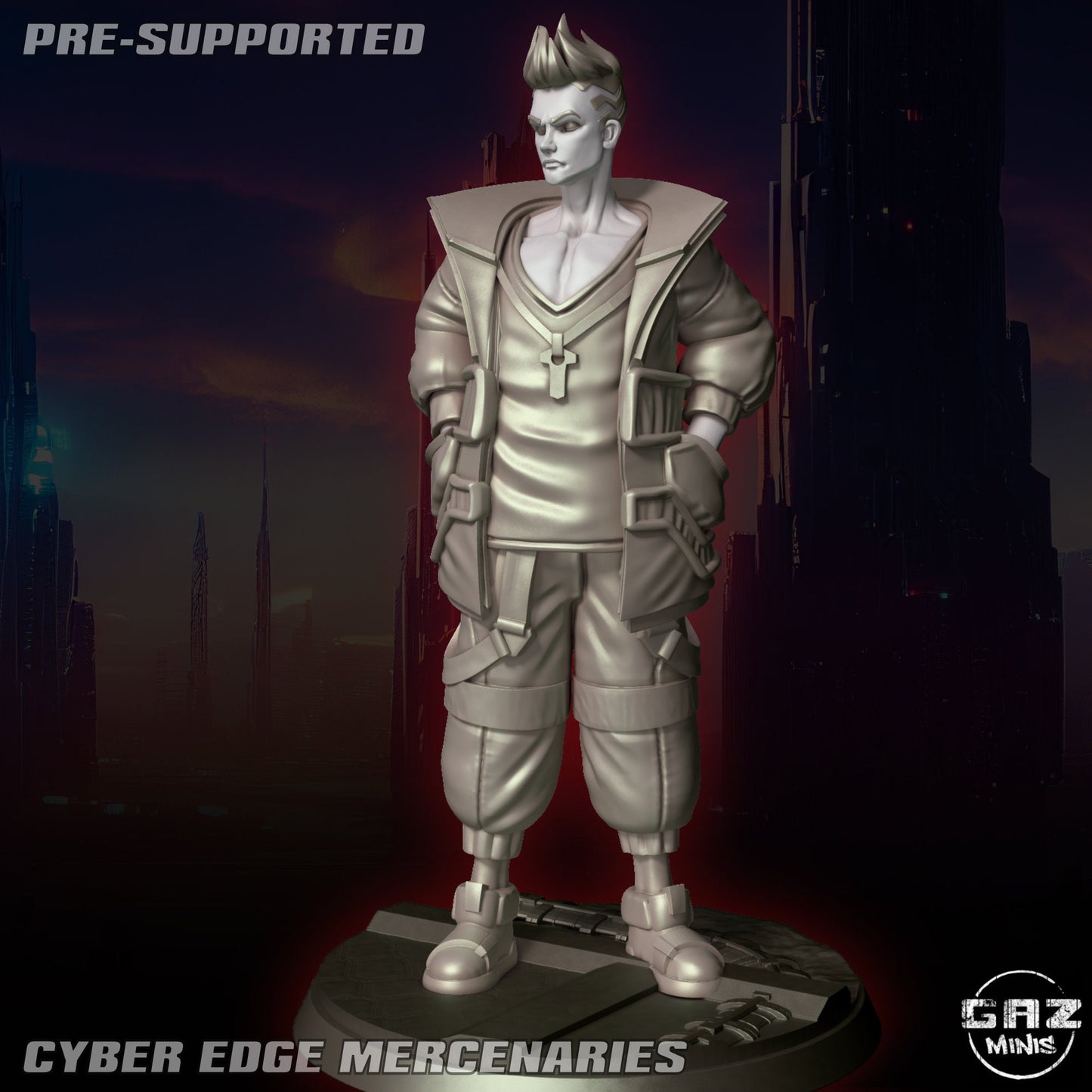 Cyber Edge Mercenaries by Gaz Pin Up Miniatures