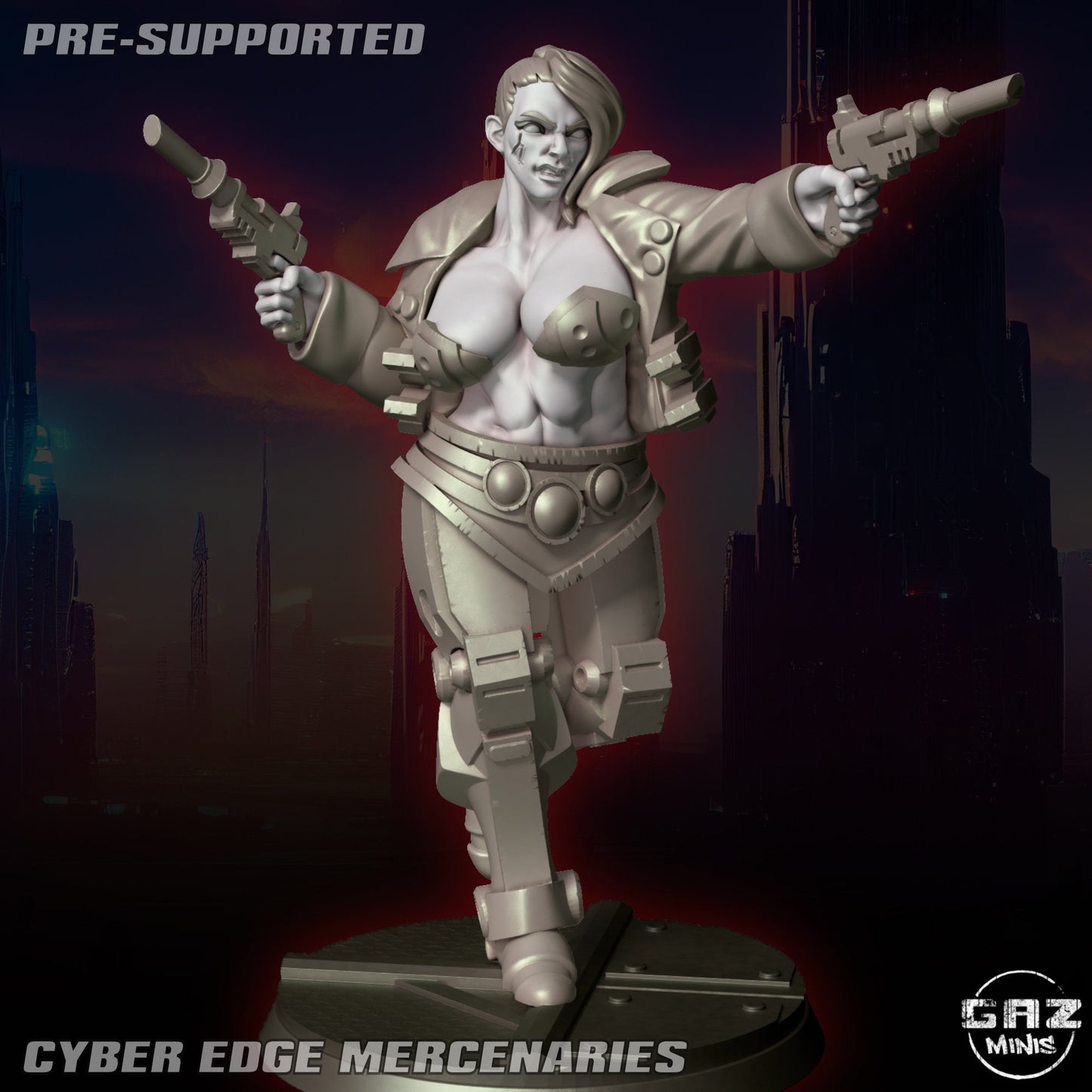 Cyber Edge Mercenaries by Gaz Pin Up Miniatures