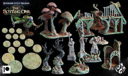 Terrain & Buildings from "The Rotting" by Crippled God Foundry