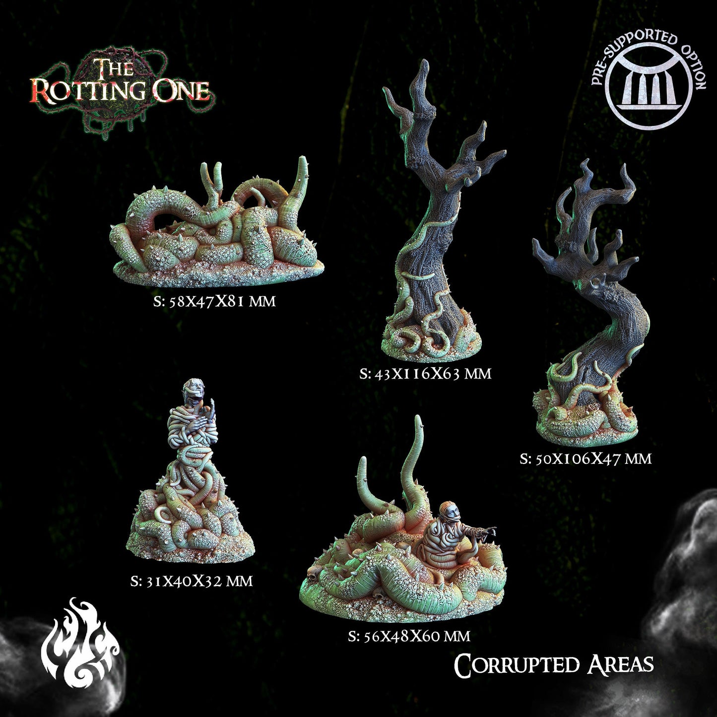 Terrain & Buildings from "The Rotting" by Crippled God Foundry