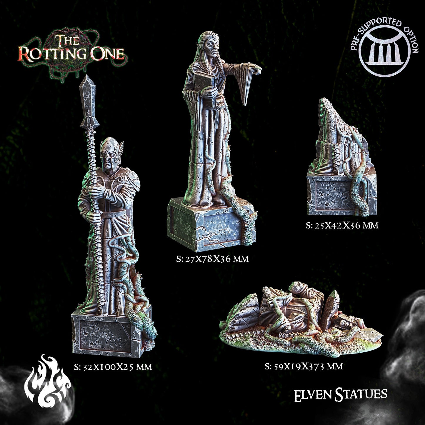 Terrain & Buildings from "The Rotting" by Crippled God Foundry