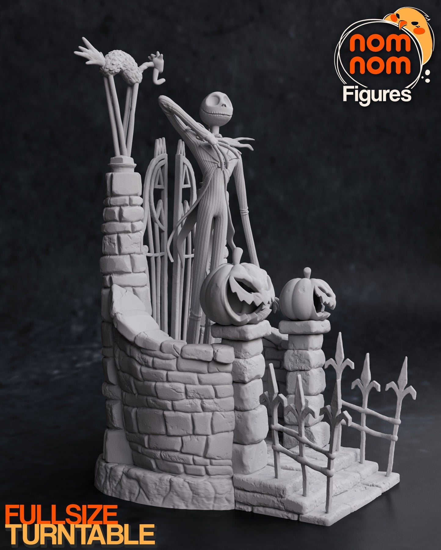 Pumpkin King Statue Model Kit by Nomnom Figures