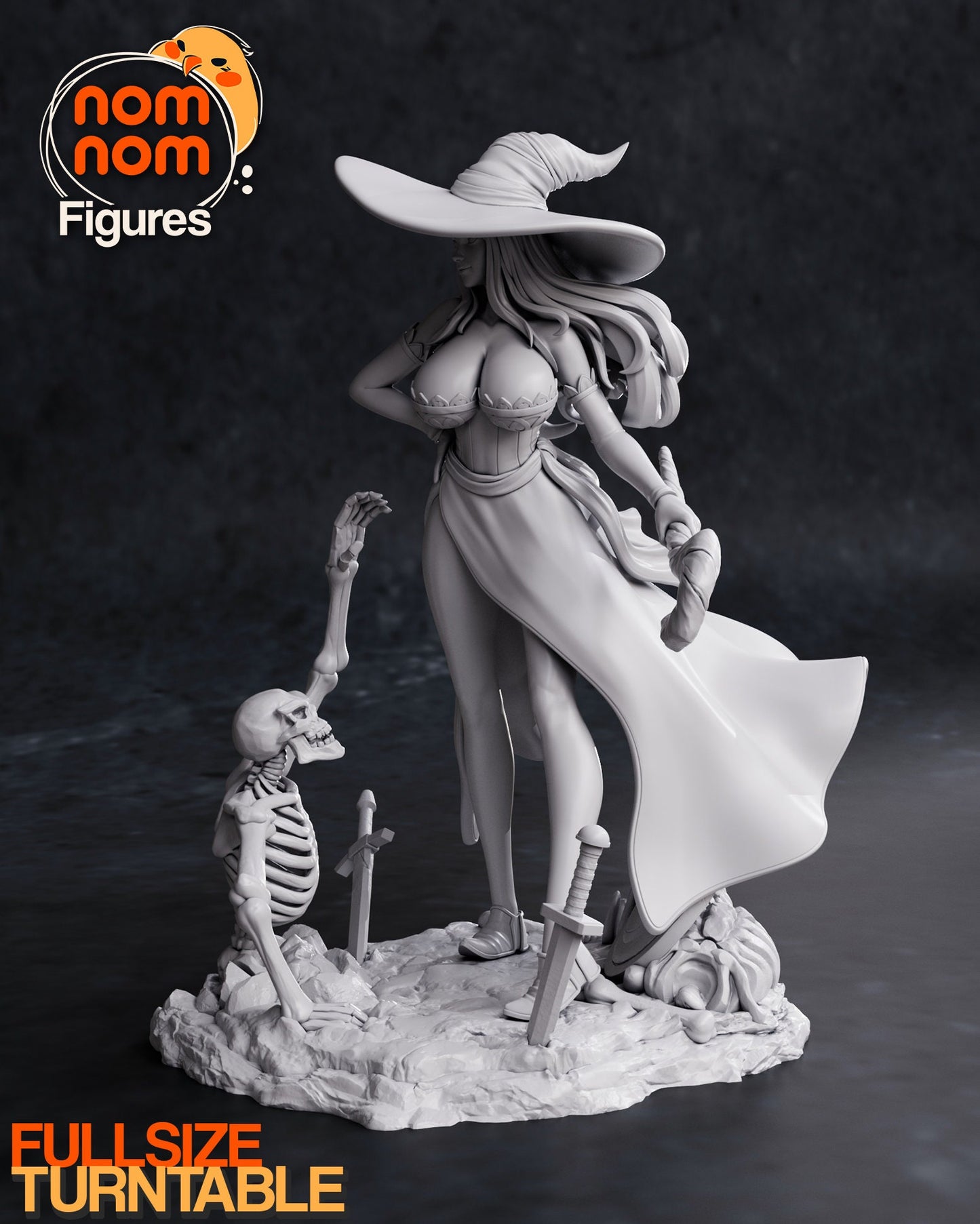 Sorceress Statue Model Kit by Nomnom Figures