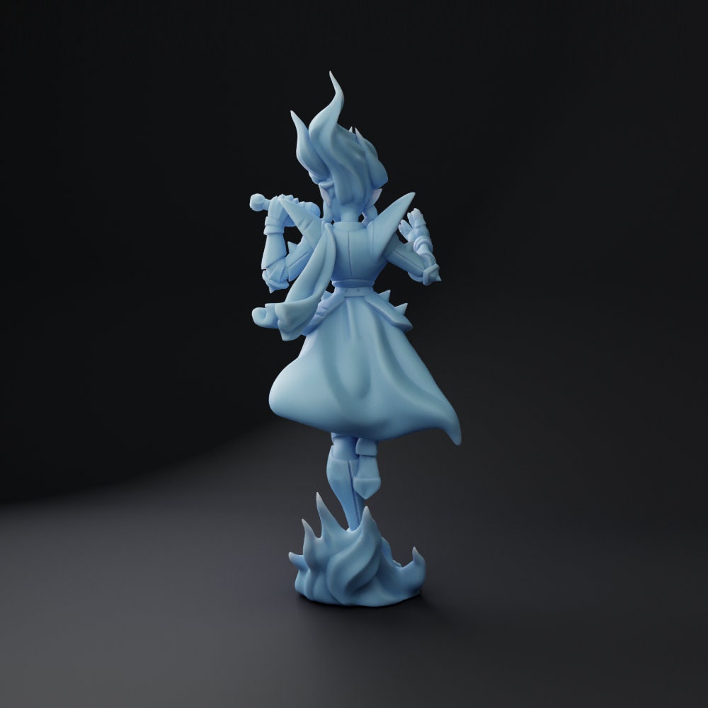 Flame Bard SInger from Tavern Rock Band by Twin Goddess Miniatures