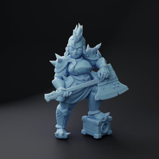 Hammer Dwarf Bard by Tavern Rock Band by Twin Goddess Miniatures