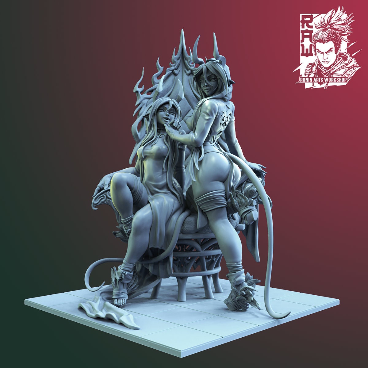 Saya & Tina Pin Up Model Kit by Ronin Arts Workshop Miniatures