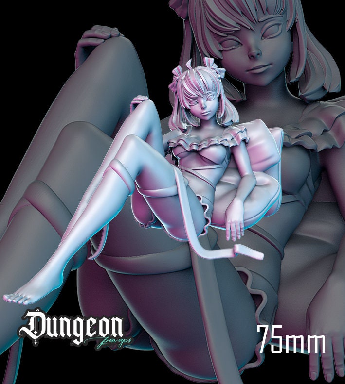 Reina from Dungeon Pin Ups by RN Estudio Miniatures 75mm