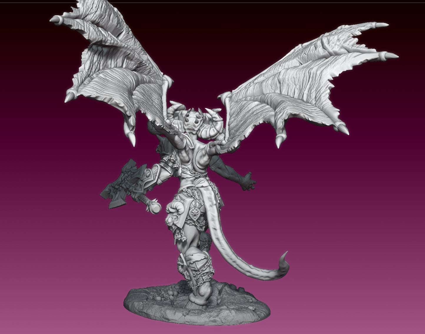 Greater Demon Queen Raizel by Gaz Pin Up Miniatures