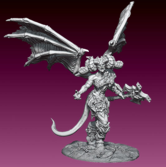 Greater Demon Queen Raizel by Gaz Pin Up Miniatures