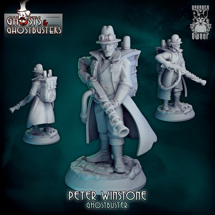 Peter Winstone from "Ghosts & Ghost Hunters" by Drunken Dwarf Miniatures