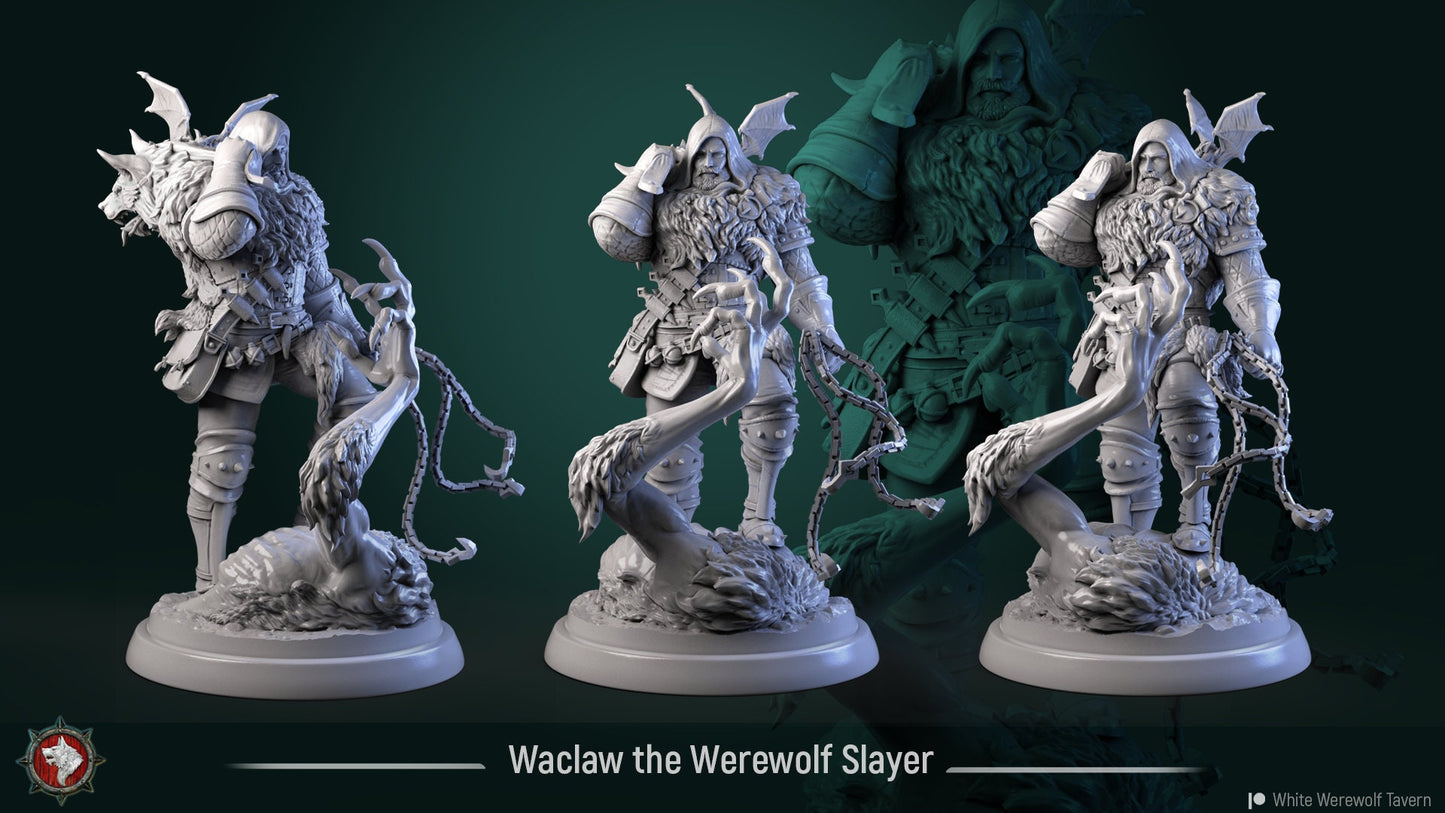 Waclaw the Werewolf Slayer from "Werewolf Madness" by White Werewolf Tavern Miniatures