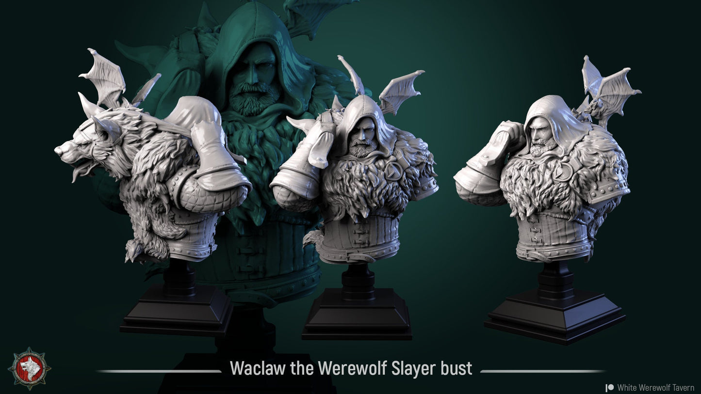 Waclaw the Werewolf Slayer from "Werewolf Madness" by White Werewolf Tavern Miniatures