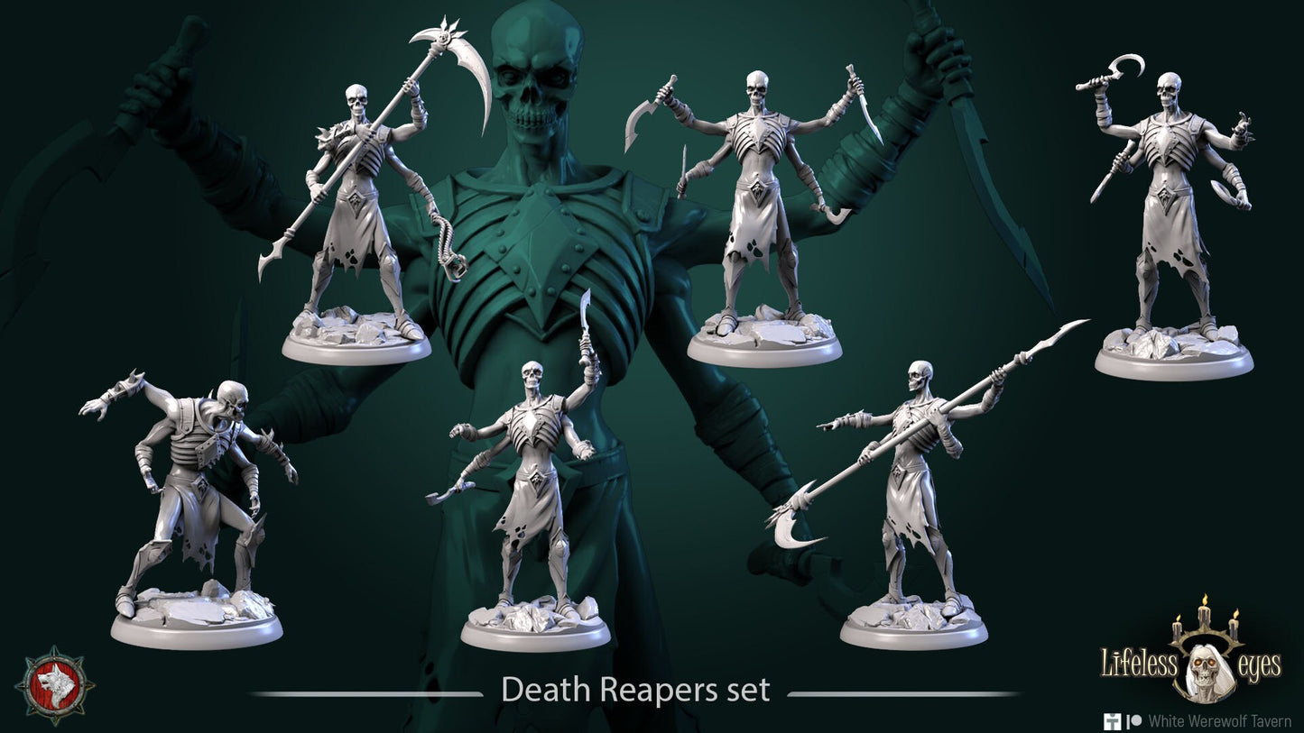 Death Reapers from "Lifeless Eyes" by White Werewolf Tavern Minitaures