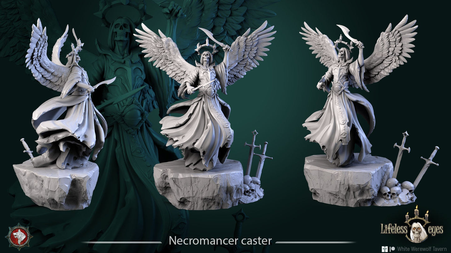 Necromancer Casters from "Lifeless Eyes" by White Werewolf Tavern Miniatures