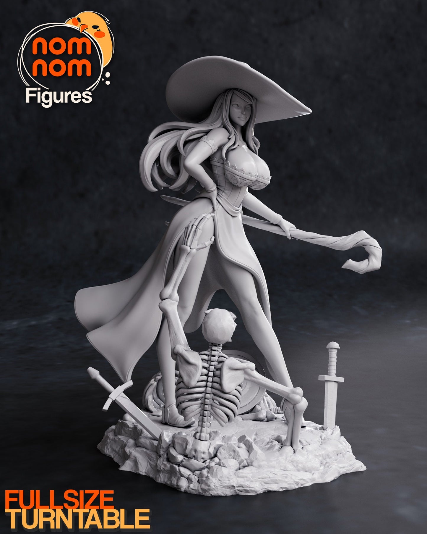 Sorceress Statue Model Kit by Nomnom Figures