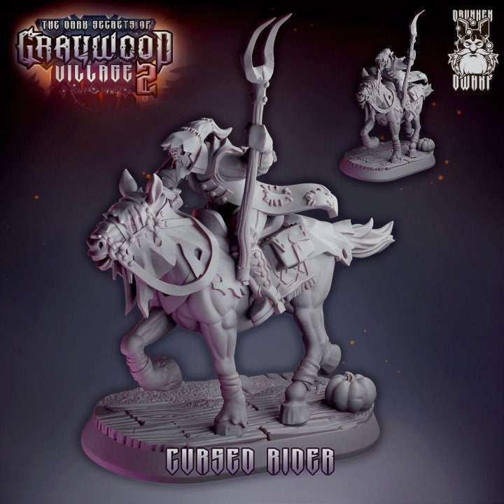 Night Rider from "Graywood Village" by Drunken Dwarf Miniatures